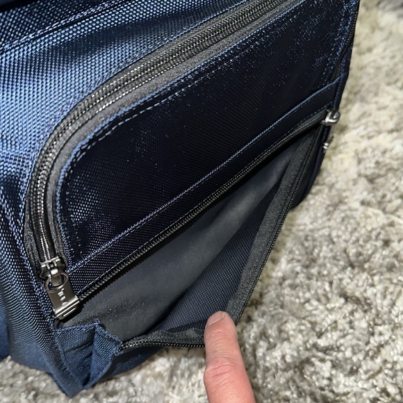 New TUMI Brief Pack Backpack in Black / Blue - Picture 12 of 16